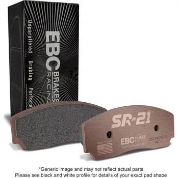 Brzdová destička EBC SR21 | brzdové destičky přední - vyšší koeficient tření DP81449.19SR21 Sintered (pouze pro použití na okruhu)