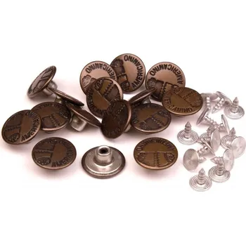 Knoflík Knoflík Jeans 9018 AMERICANINO staromosaz vel. 26 - 16,5mm balení 10 kusů