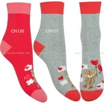 STEVEN Valentýnské ponožky steven-136d-126 Barva: CN126-červená, Velikost: 35-37(23-24)