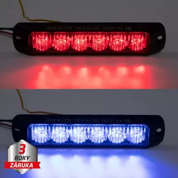 Autoelektronika PROFI výstražné LED světlo vnější, červeno-modré, 12-24V, ECE R65 (CH-060RB)