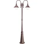 Ideal Lux CIMA PT2 venkovní sloupkové svítidlo 2x E27 60W bez zdroje 216cm IP43, hnědá