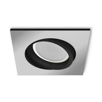 Bodové svítidlo Philips HUE Hue WA Milliskin podhledové LED svítidlo 1xGU10 5W 350lm 2200-6500K IP20 hranaté, hliník