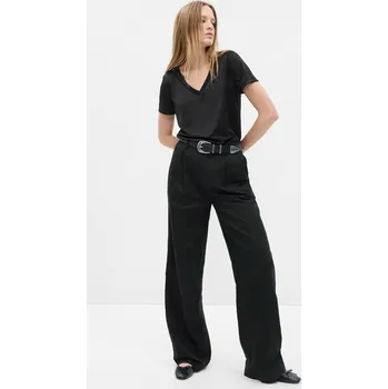 Dámské tričko GAP Dámské Tričko s výstřihem do V GAP Černá S (2440764)