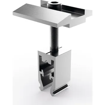 Mounting Systems 700-0080, Středová příchytka, 30-40mm, stříbrná