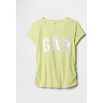 Dívčí tričko GAP Dívčí Dětské tričko s logem Gap Žlutá 160/164 (2758065)
