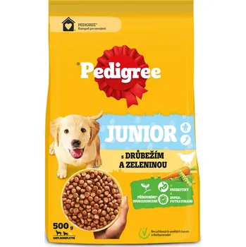 Krmivo pro psa Pedigree granule M/L Junior drůbeží se zeleninou 500 g