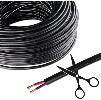 LED osvětlení McLED ML-733.018.21.0 2-žilový kabel 2x1,5mm2, černý plášť, červená/černá