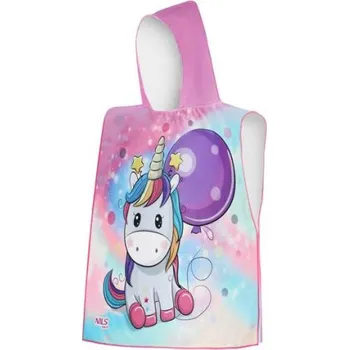 Pončo z mikrovlákna NILS aqua NAR20 Unicorn