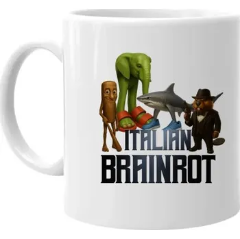 Žertovný předmět Italian Brainrot - hrnek s potiskem- Tričkový.cz