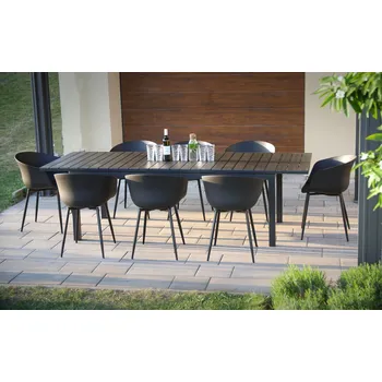Zahradní sestava Zahradní jídelní set Grande Lungo + 8x židle Rikke