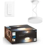 Philips HUE 41162/31/P6 Hue WA Enrave závěsné LED svítidlo 1x33,5W 4300lm 2200-6500K IP20 42,5cm bílá + ovladač