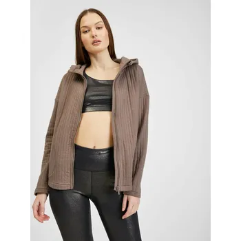 Dámské tričko GAP Dámské Sportovní bunda GapFit Jacquard GAP Hnědá S (2433505)