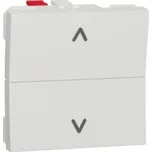 Schneider Electric NU320718 Unica - Žaluziový tlačítkový ovládač 6A, 2M, Bílý