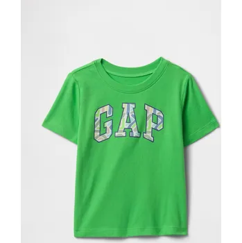 Oblečení a móda Chlapecké tričko GAP V-FRCH LOGO 3YRS Zelená, Mix