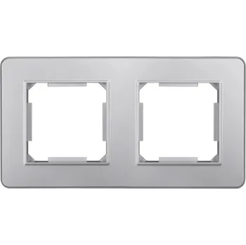 vypínač Elhard Dvojrámeček Royal, stříbrný