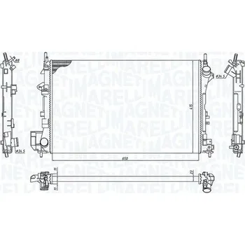 Chladič motoru Chladič, chlazení motoru MAGNETI MARELLI 350213185700