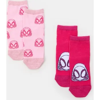 Dívčí spodní prádlo Sinsay - Sada 2 párů ponožek Spidey & His Amazing Friends - vícebarevná - 714DZ-MLC - 714DZ-MLC-R31