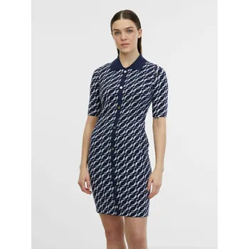 Dámské šaty Orsay Dámské Tmavě modré dámské vzorované svetrové šaty ORSAY Modrá L (2293668)