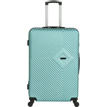 Cestovní plastový kufr Folker velikost L, světle modrý