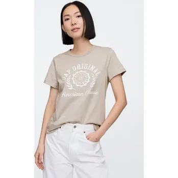 Dámské tričko GAP Dámské Tričko s logem Gap Šedá S (2788008)