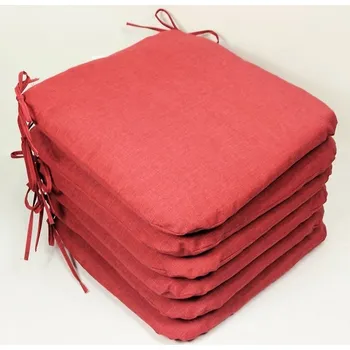Podsedák Nábytek PEGAS Sedák 40x40 cm látka vínový melír - set 6 kusů