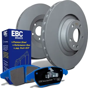 Brzdový komplet EBC sada brzd PD04KF | destičky Bluestuff & kotouče Standard přední PD04KF042