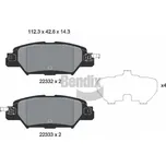 Sada brzdových destiček, kotoučová brzda BENDIX Braking BPD1883