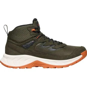 Pánská treková obuv Pánské turistické boty Keen HIGHTRAIL MID WP MEN 9 Khaki, Oranžová, Bílá