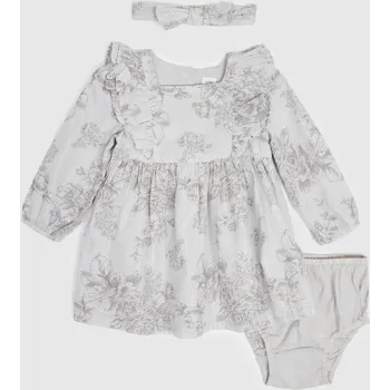 Dívčí oblečení GAP Dívčí Baby vzorované šaty GAP Šedá 50-62 (2452036)