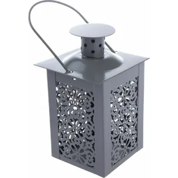 Svícen Casa de Engel Home Kovová lucerna, šedá, 0/48 Fialová UNI (2790073)