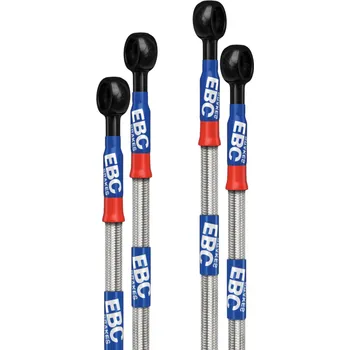 Brzdová hadice EBC Nerezové brzdové hadičky BLA1049-4L