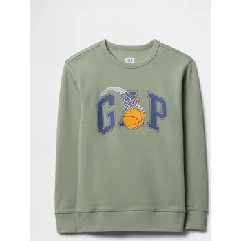 Chlapecká mikina GAP Chlapecké Dětská mikina s logem Gap Zelená 160-162 (2738352)