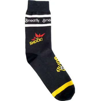 Pánské ponožky Meatfly Pánské Meatfly ponožky Big Shock Dakar Black | Černá | Velikost Černá 35-38 (2779179)