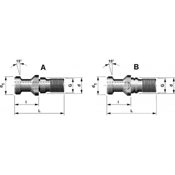 Příslušenstí k soustruhu Upínací čep bez otvoru - 591016 40B