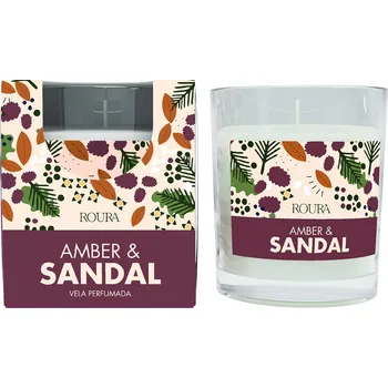 Svíčka ROURA Amber & Sandal Vonná svíčka, 125 g