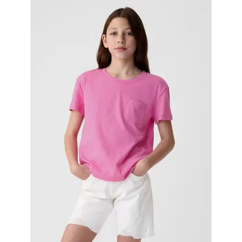 GAP Dívčí Dětské bavlněné tričko Gap Růžová 116/122 (2339255)