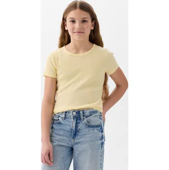 Dívčí tričko GAP Dívčí Dětské bavlněné tričko Gap Žlutá 116/122 (2243626)