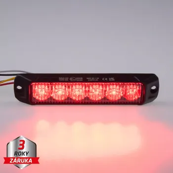Autoelektronika PROFI výstražné LED světlo vnější, červené, 12-24V, ECE R65 (CH-060R)