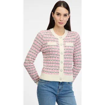 Dámský svetr Orsay Dámské Světle růžový dámský kardigan ORSAY Růžová L (2698385)