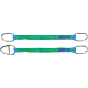 Upínací popruh Zvedací pás dvouvrstvý s kovovými oky