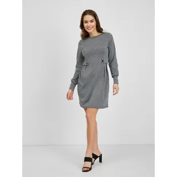Dámské šaty Orsay Dámské Šedé dámské vzorované šaty ORSAY Šedá M (1807794)