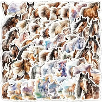 samolepka Set 49 samolepek kůň