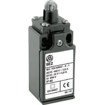 vypínač SEZ KSAP3T13Z11 Koncový spínač plastový s kladkou - nylonové kolečko, šířka 30mm