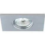 Emithor DOWNLIGHT podhledové svítidlo 1x GU10 50W bez zdroje 10x8cm hranaté IP20, broušený hliník