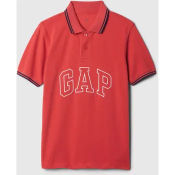 Chlapecké tričko GAP Chlapecké Dětské polo tričko s logem Gap Červená 116/122 (2466248)