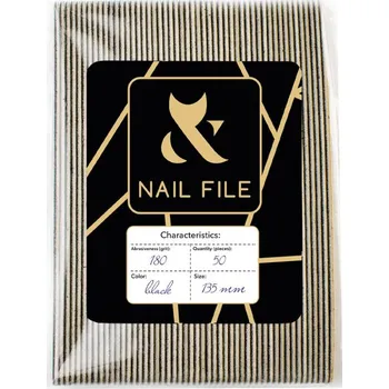 Brusný papír F.O.X - sada vyměnitelných brusných papírů pro pilník, zrnitost 180, 135mm (50 ks)