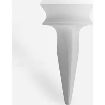 Golfová tyčka INESIS Odstupňované plastové týčko 6 mm 10 ks BÍLÁ