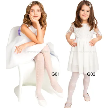 Dámské punčochy NOVITI Punčochové kalhoty N-RM006-Cornelia Barva: G02-biela, Velikost: 152-158