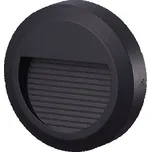 Azzardo OVE venkovní nástěnné svítidlo LED 2,5W 150lm 3000K 11cm kulaté IP54, tmavě šedé