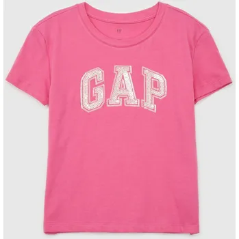 Dívčí tričko GAP Dívčí Dětské tričko s logem Gap Růžová 140/146 (2491250)
